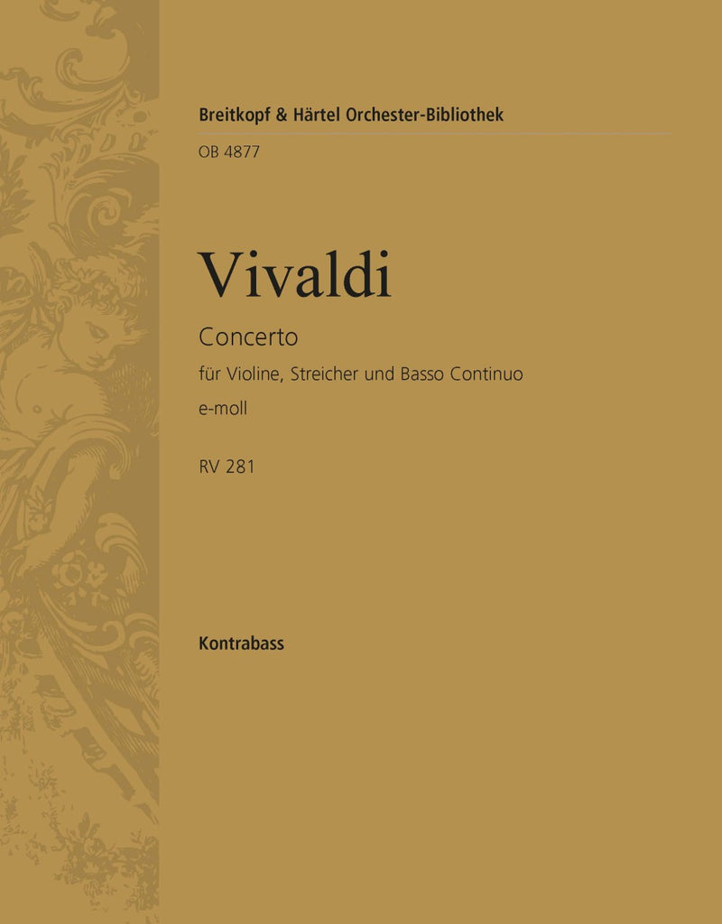 Concerto in E minor RV 275 [double bass part]