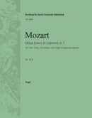 Missa brevis et solemnis in C major K. 259 [organ part]