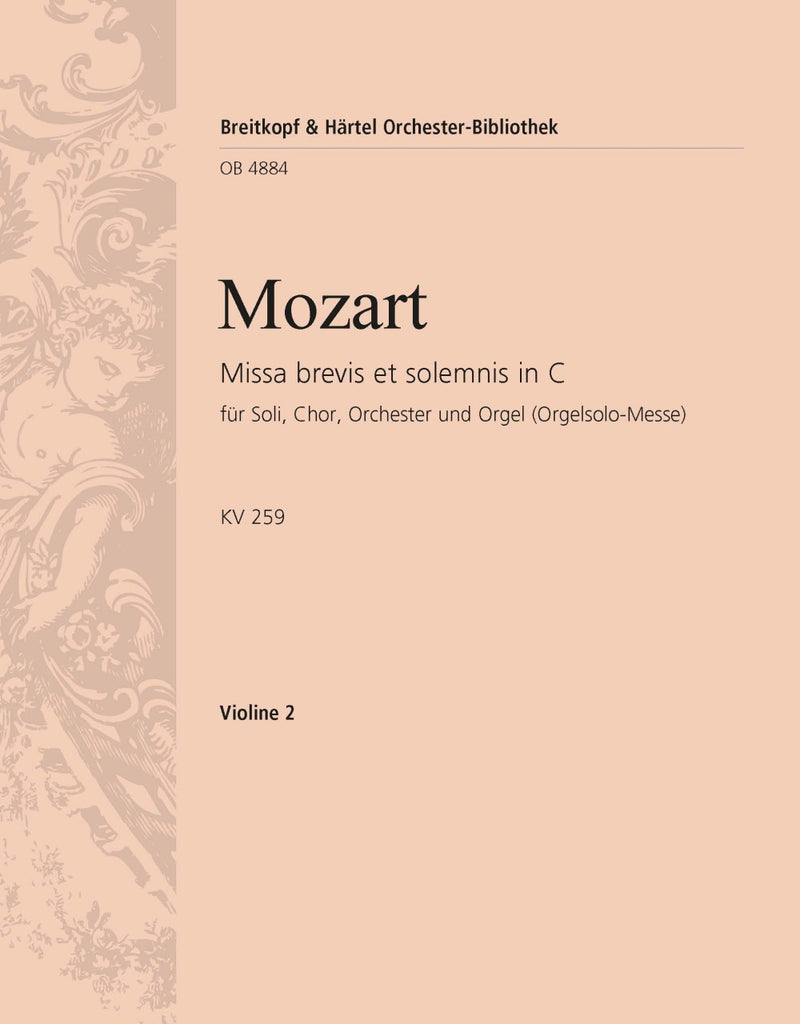 Missa brevis et solemnis in C major K. 259 [violin 2 part]