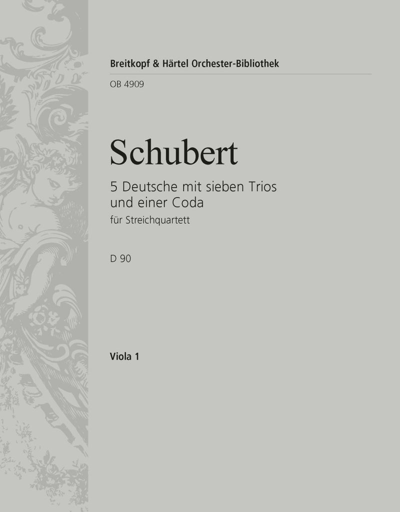 5 German Dances with 7 Trios and a Coda D 90 [viola part]