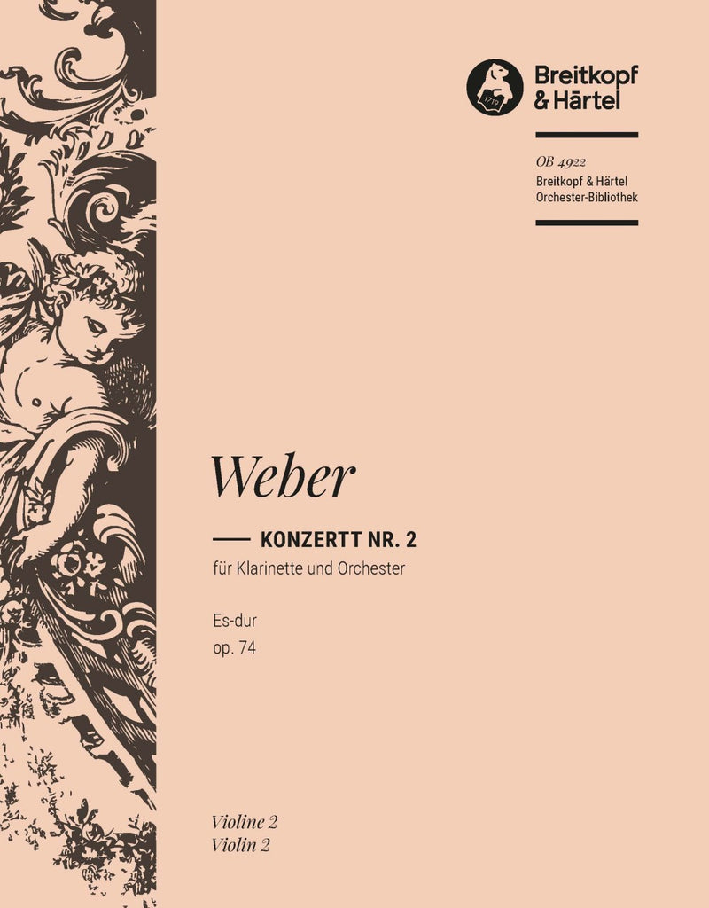 Clarinet Concerto No. 2 in Eb major Op. 74 [violin 2 part]