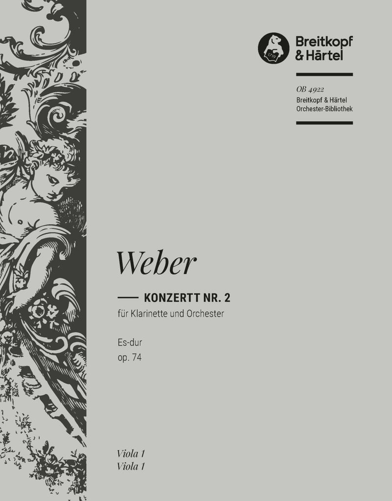 Clarinet Concerto No. 2 in Eb major Op. 74 [viola part]