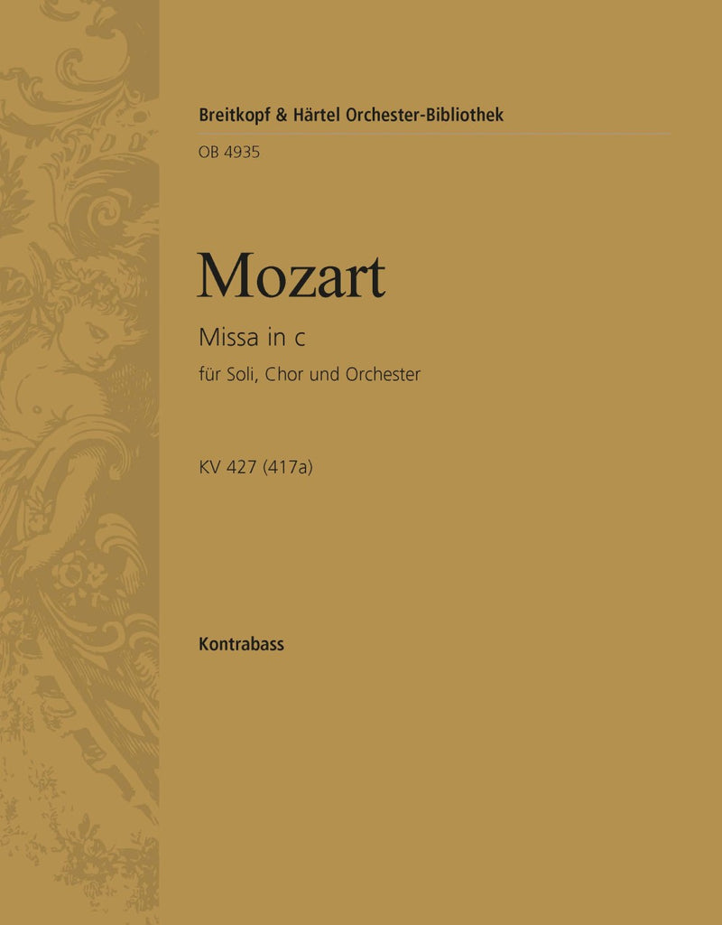 Mass in C minor K. 427 (417a) [double bass part]