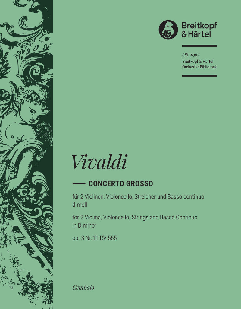 Concerto grosso in D minor Op. 3/11 RV 565 [continuo realization]
