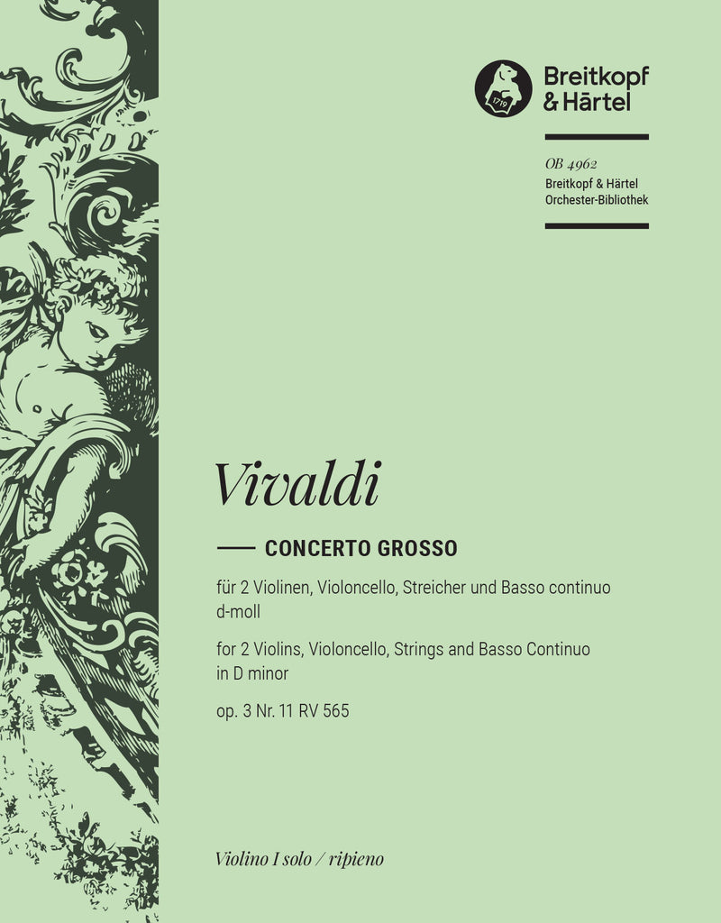 Concerto grosso in D minor Op. 3/11 RV 565 [violin 1 part]