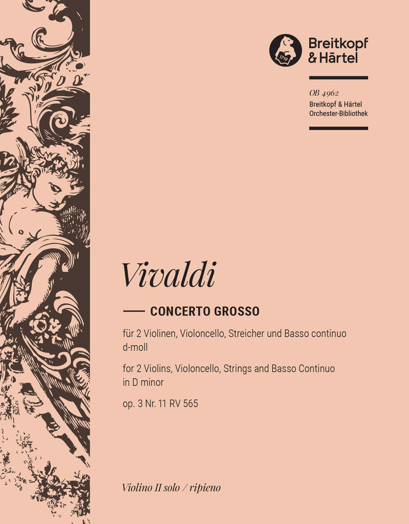 Concerto grosso in D minor Op. 3/11 RV 565 [violin 2 part]