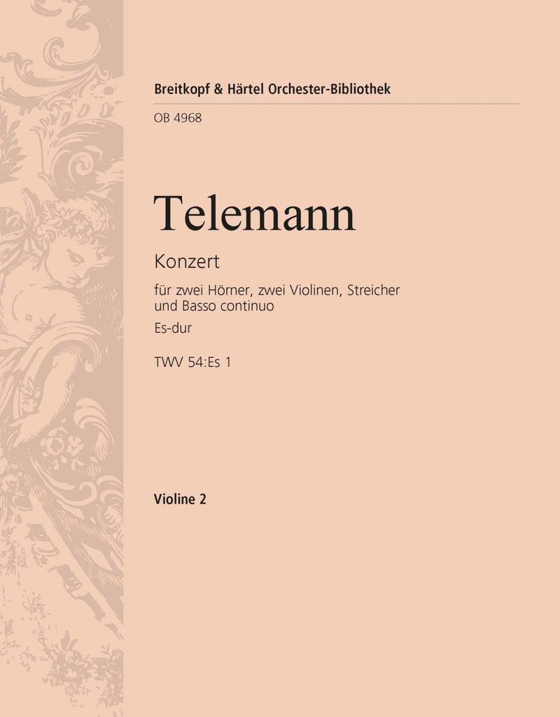 Concerto in Eb major TWV 54:Es 1 [violin 2 part]