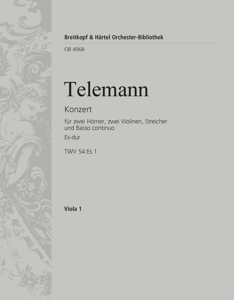 Concerto in Eb major TWV 54:Es 1 [viola part]