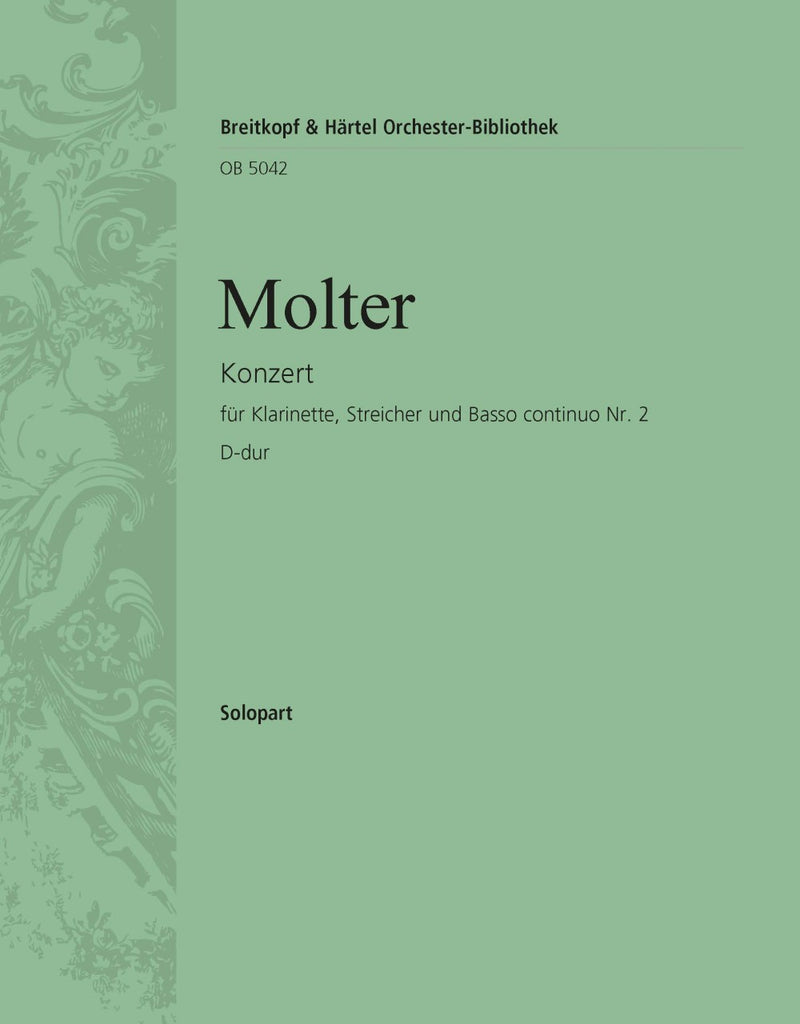 Clarinet Concerto No. 2 in D major [solo clar part]