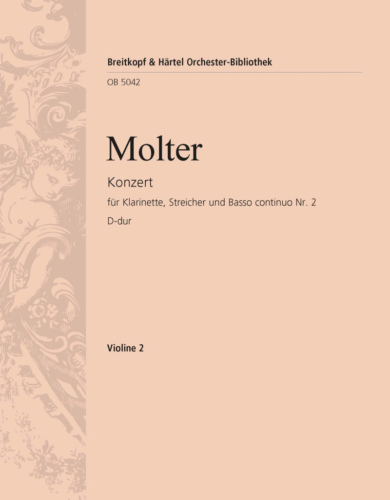 Clarinet Concerto No. 2 in D major [violin 2 part]