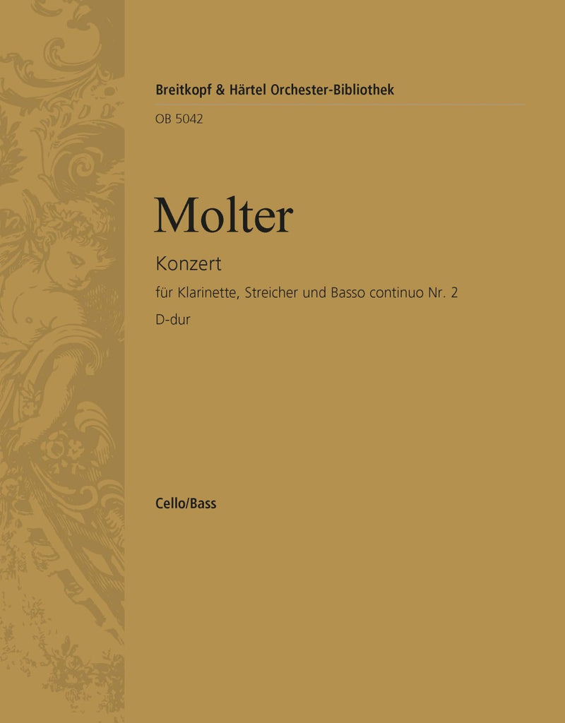 Clarinet Concerto No. 2 in D major [basso (cello/double bass) part]