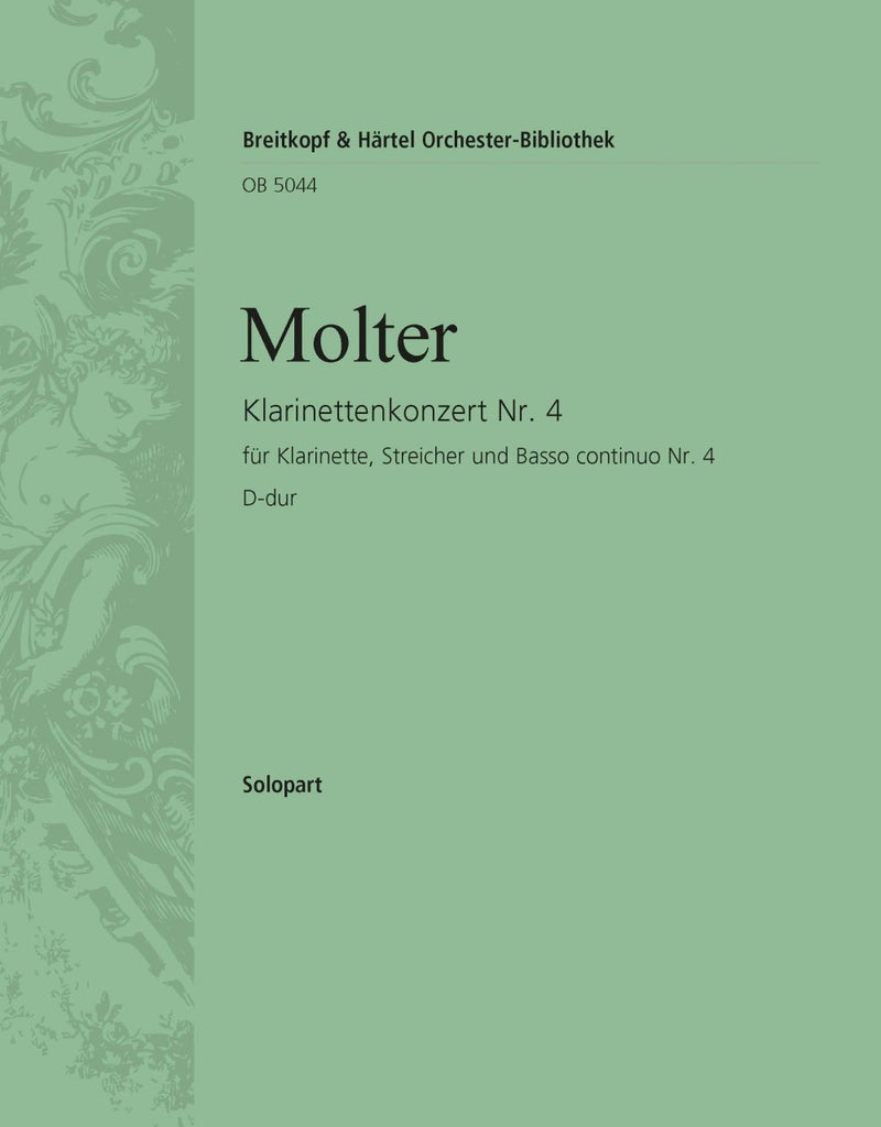 Clarinet Concerto No. 4 in D major [solo clar part]