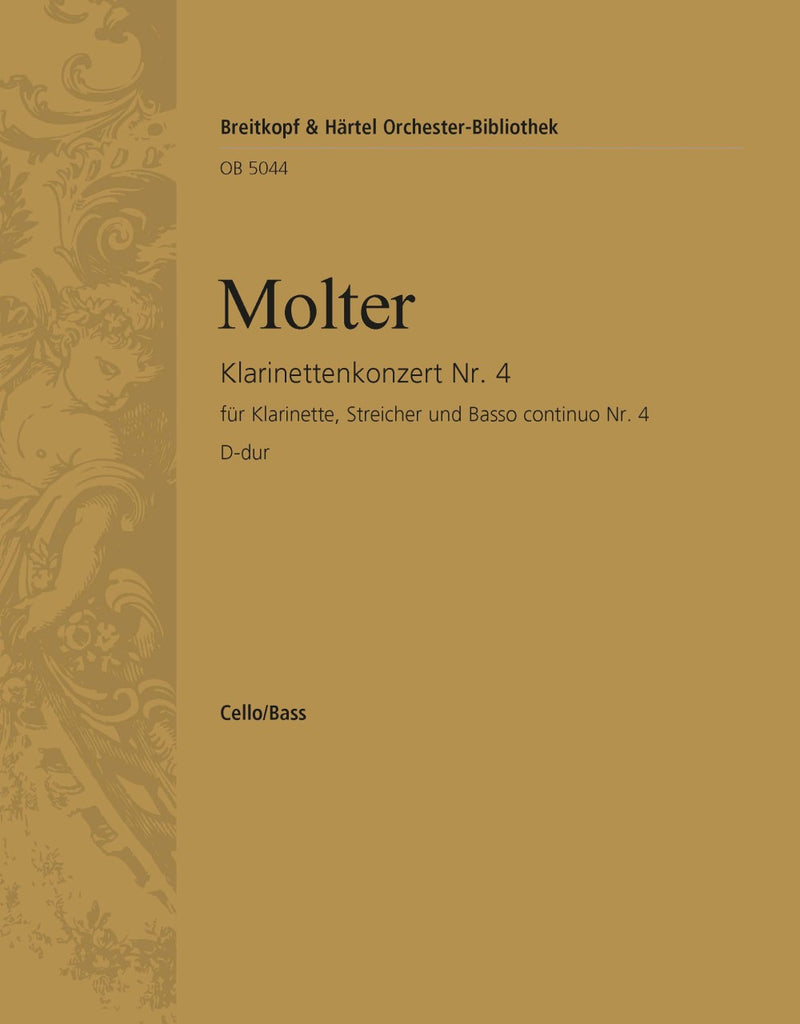 Clarinet Concerto No. 4 in D major [basso (cello/double bass) part]