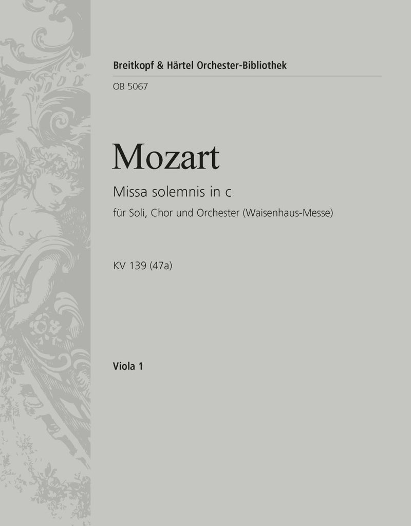 Missa solemnis in C minor K. 139 (47a) [viola part]