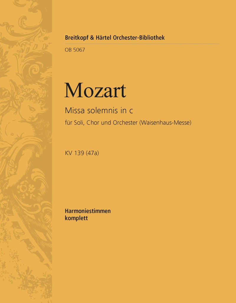 Missa solemnis in C minor K. 139 (47a) [wind parts]