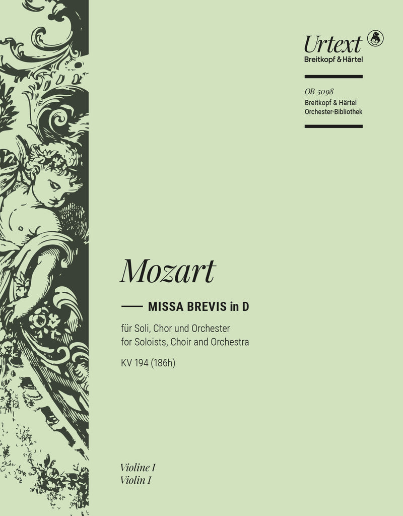 Missa brevis in D major K. 194 (186h) [violin 1 part]