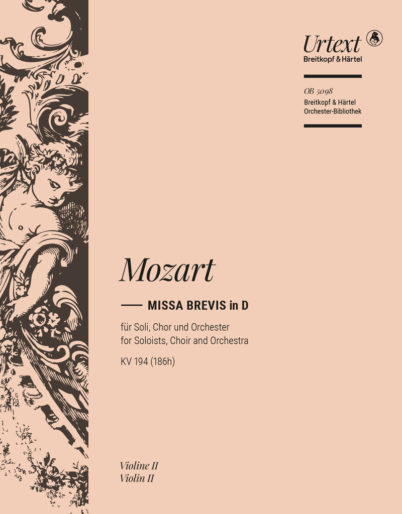Missa brevis in D major K. 194 (186h) [violin 2 part]