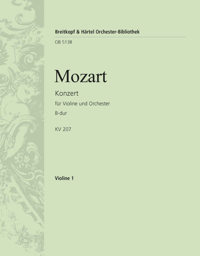 Violin Concerto [No. 1] in Bb major K. 207 [violin 1 part]