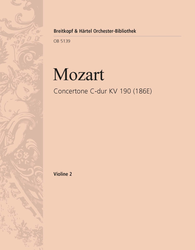 Concertone in C major K. 190 (186E) [violin 2 part]