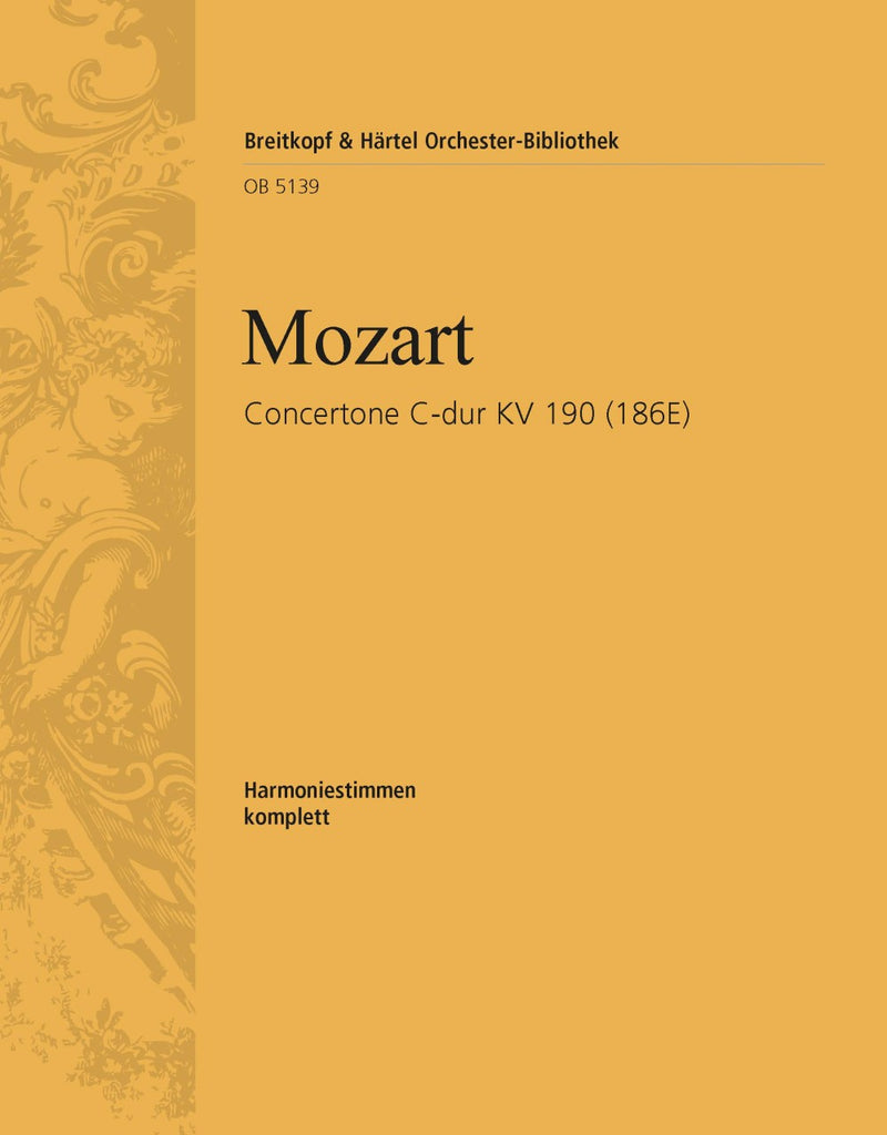 Concertone in C major K. 190 (186E) [wind parts]