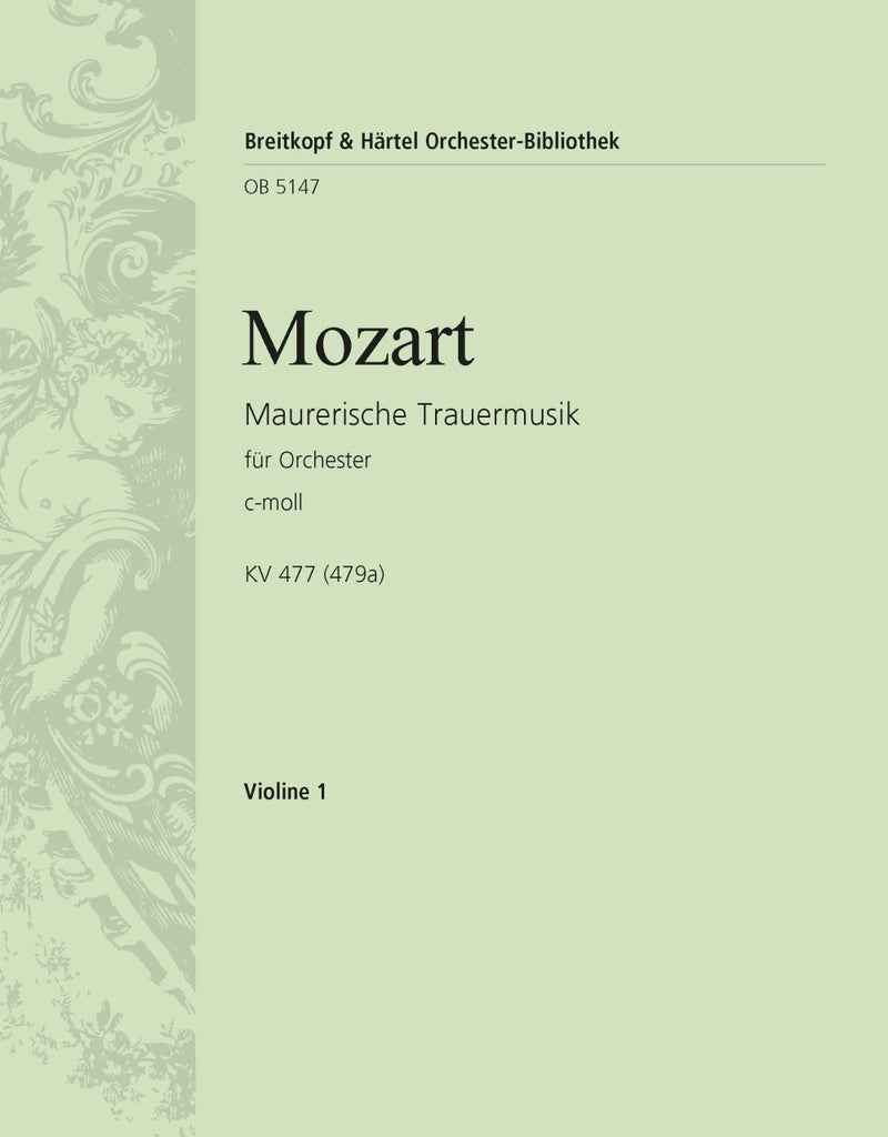 Masonic Funeral Music in C minor K. 477 (479a) [violin 1 part]