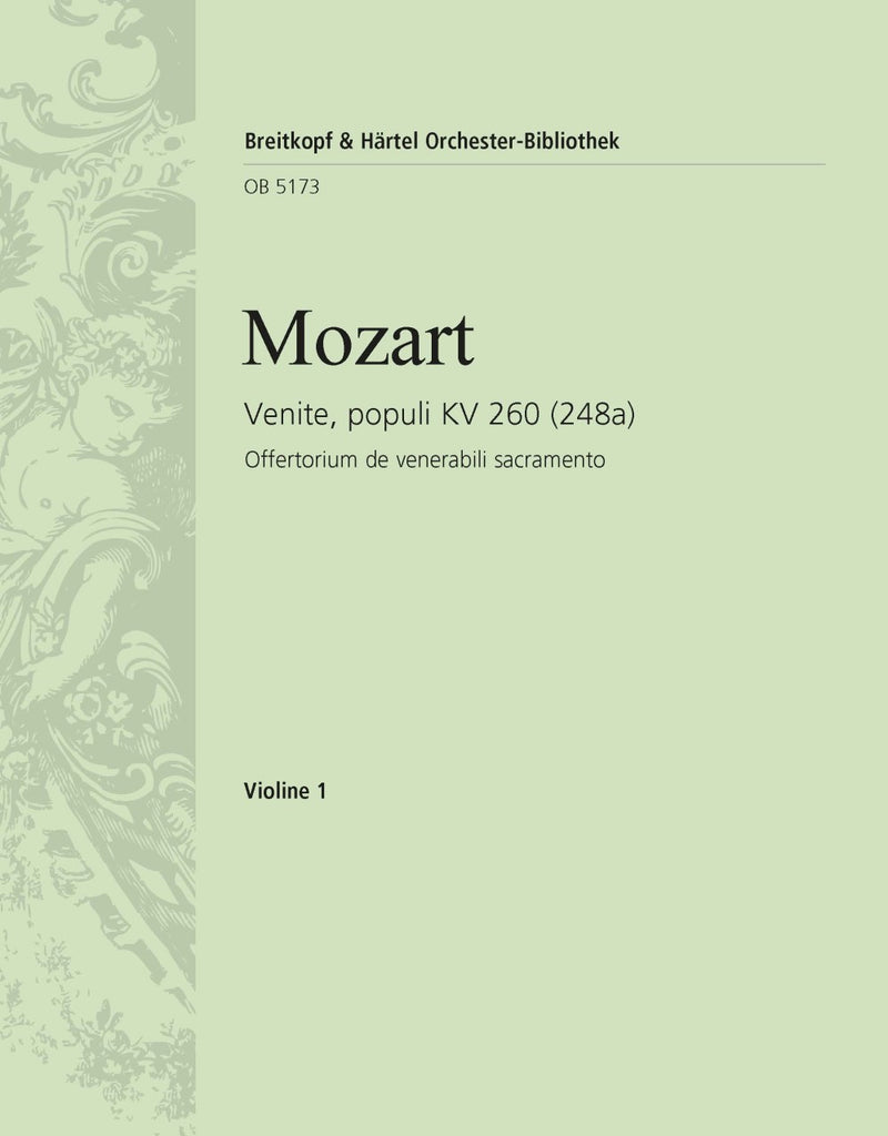 Venite, populi K. 260 (248a) [violin 1 part]