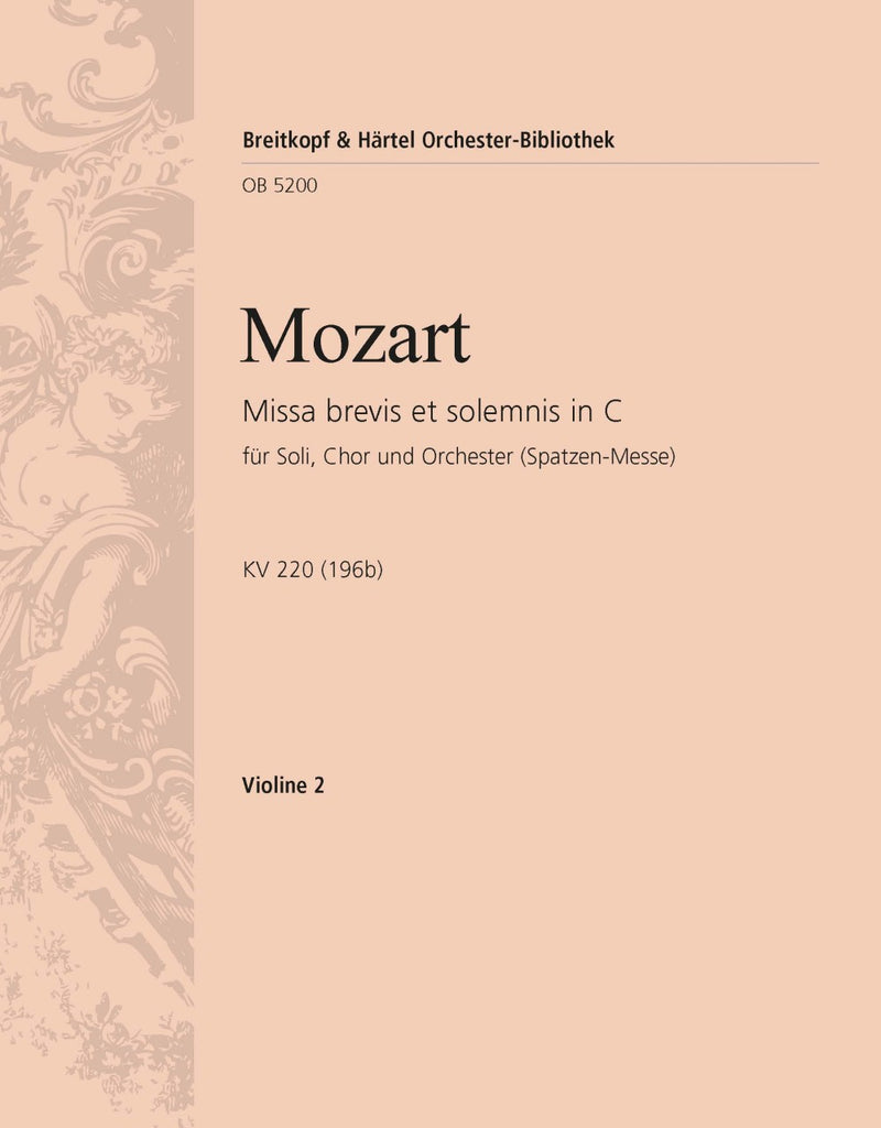 Missa brevis in C major K. 220 (196b) [violin 2 part]