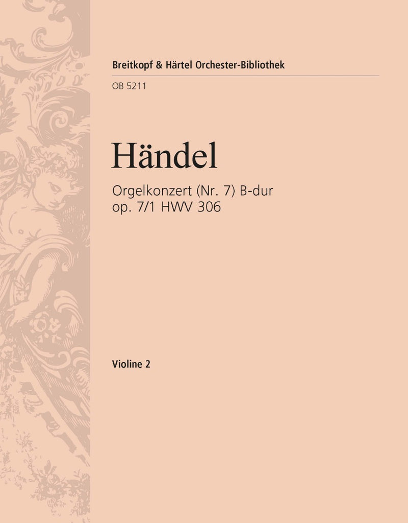 Organ Concerto (No. 7) in Bb major Op. 7/1 HWV 306 [violin 2 part]