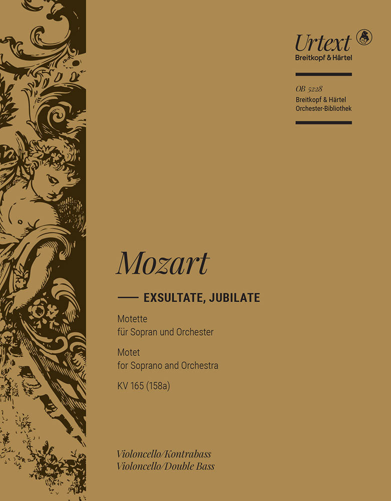 Exsultate, jubilate K. 165 (158a) [basso (cello/double bass) part]