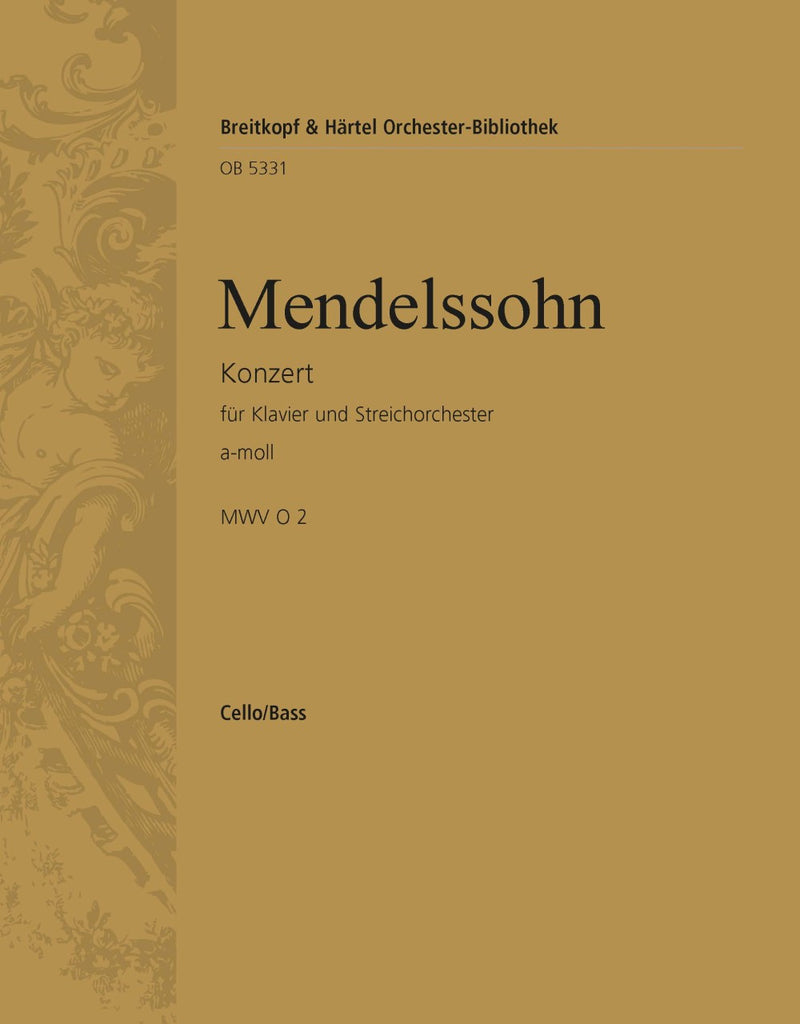Piano Concerto in A minor MWV O 2 [basso (cello/double bass) part]