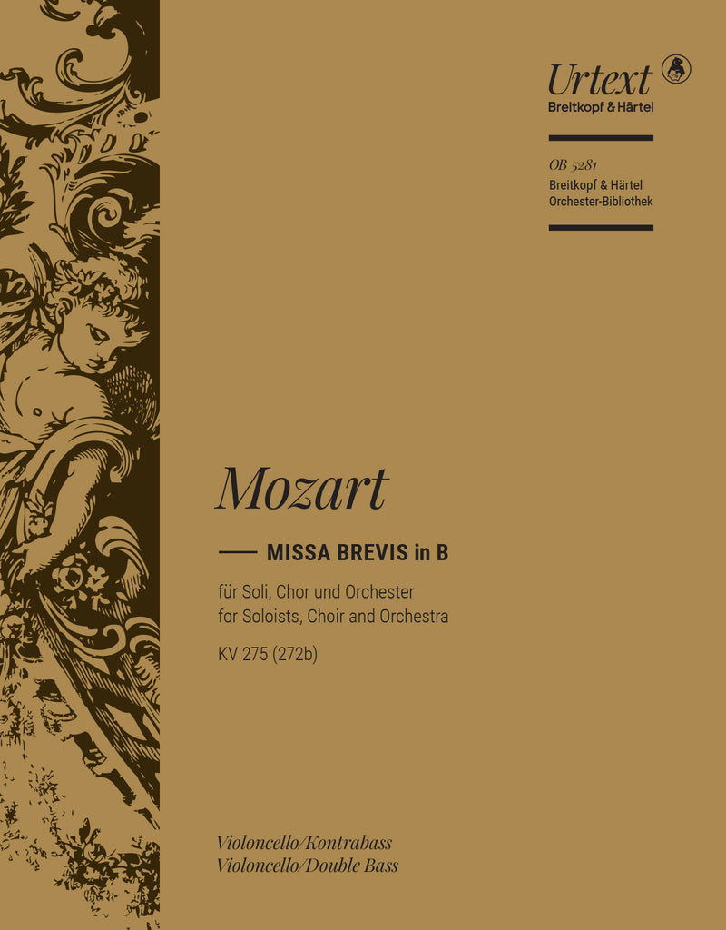 Missa brevis in Bb major K. 275 (272b) [basso (cello/double bass) part]