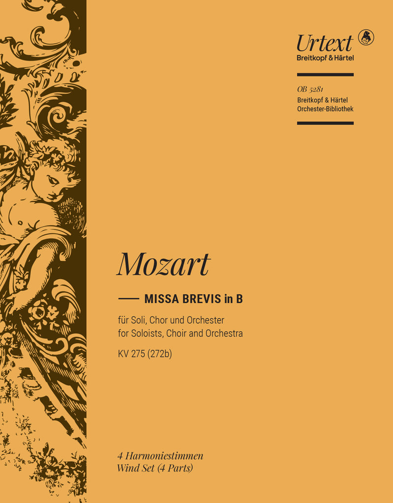 Missa brevis in Bb major K. 275 (272b) [wind parts]