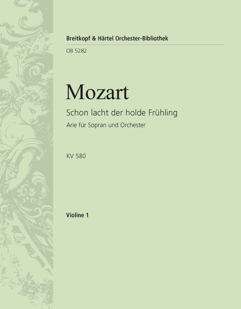 "Schon lacht der holde Fruehling" KV 580 [violin 1 part]