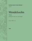 Paulus MWV A 14 Op. 36 [organ part]