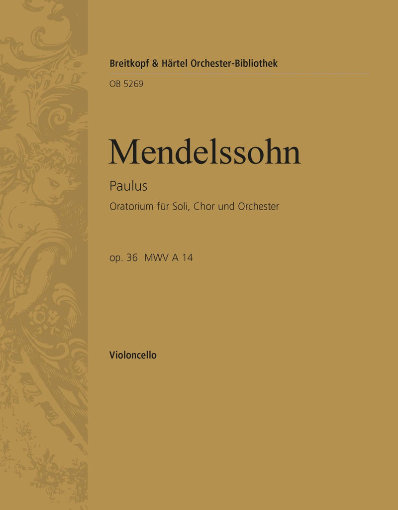 Paulus MWV A 14 Op. 36 [violoncello part]