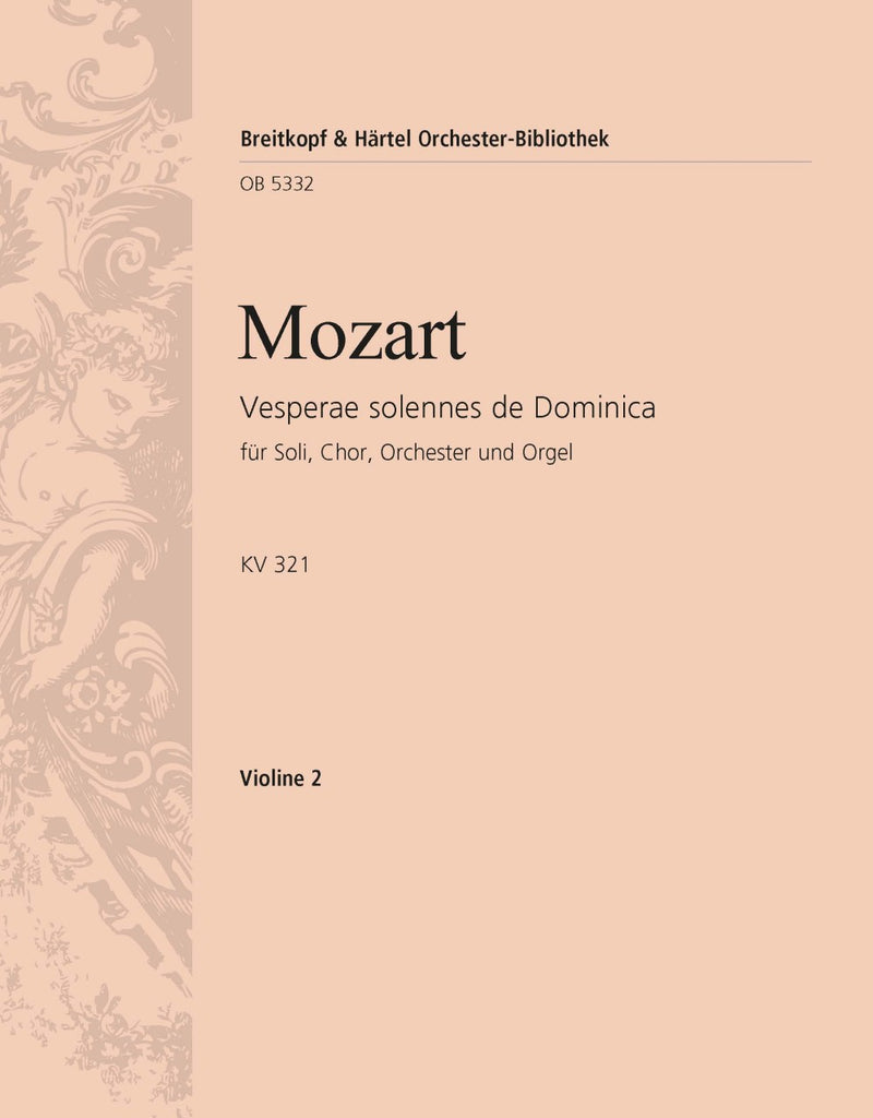 Vesperae solennes de Dominica K. 321 [violin 2 part]