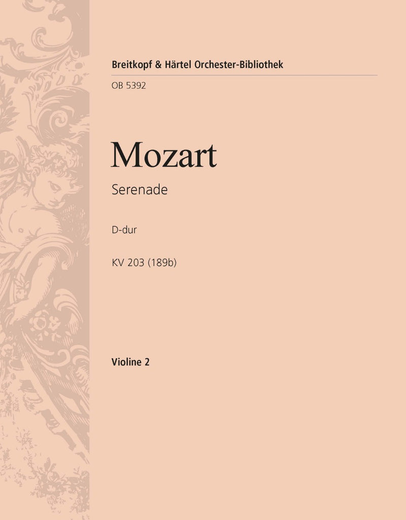 Serenade in D major K. 203 (189b) [violin 2 part]