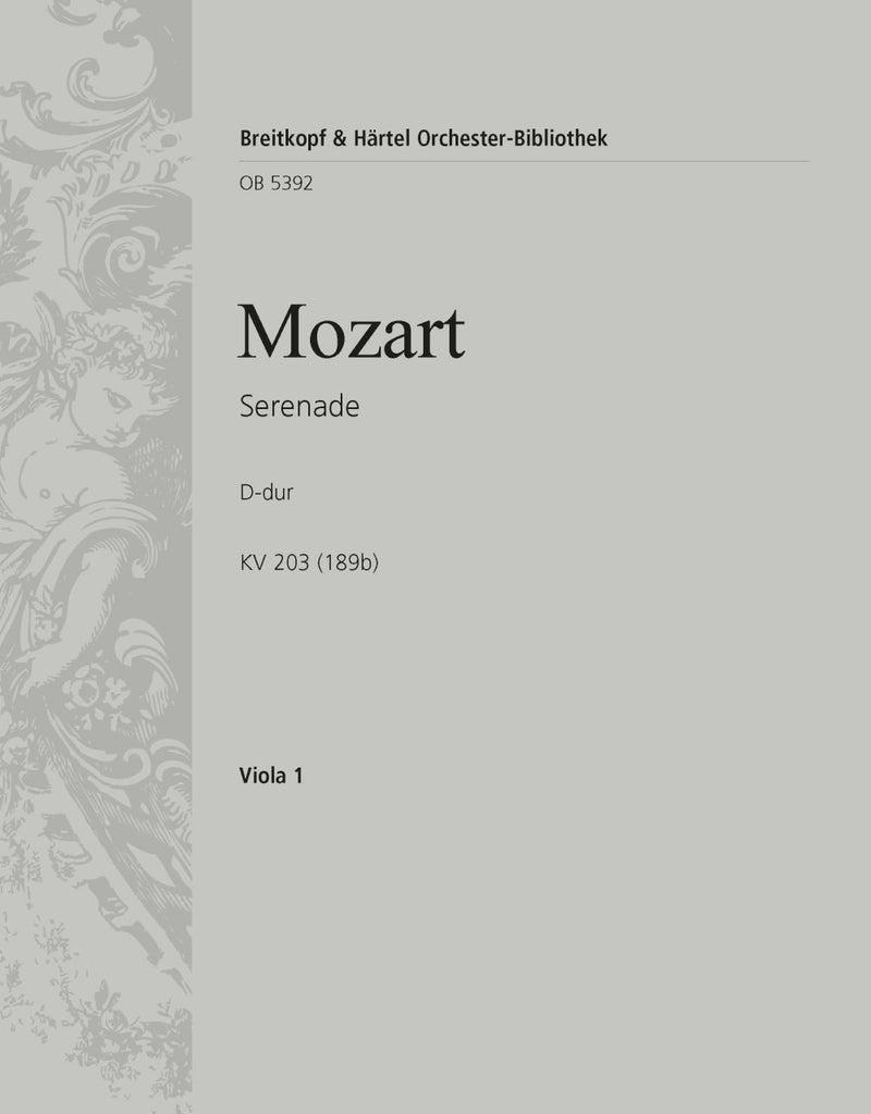 Serenade in D major K. 203 (189b) [viola part]