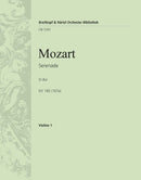 Serenade in D major K. 185 (167a) [violin 1 part]