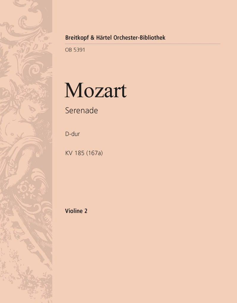 Serenade in D major K. 185 (167a) [violin 2 part]