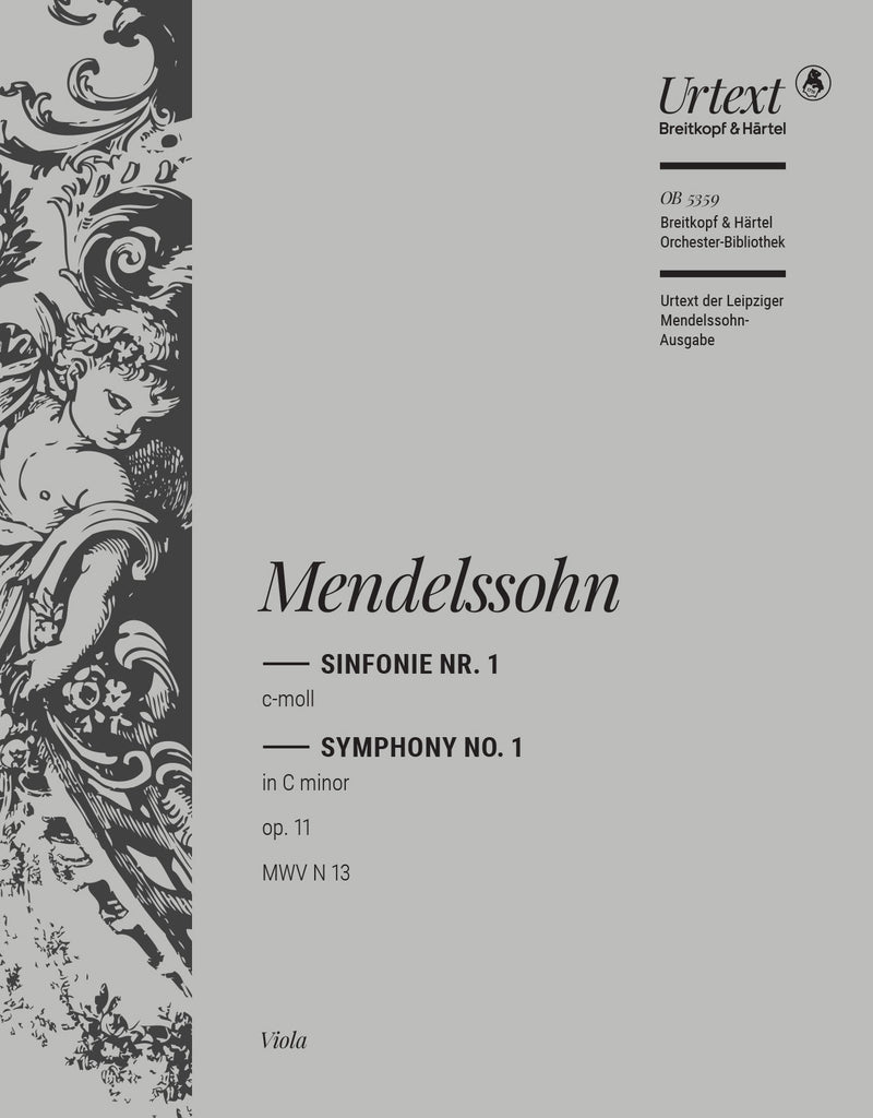 Symphony No. 1 in C minor MWV N 13 (Op. 11) [viola part]