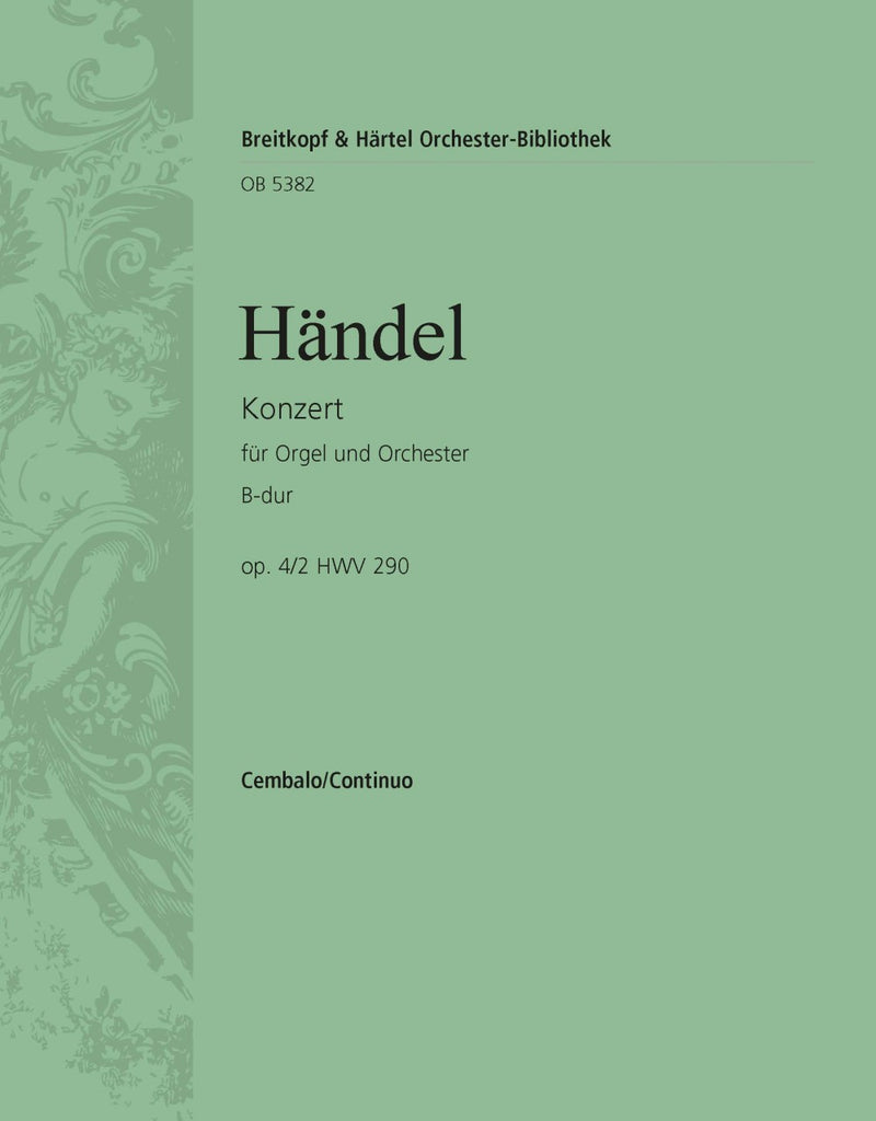 Organ Concerto (No. 2) in Bb major Op. 4/2 HWV 290 [continuo realization part]