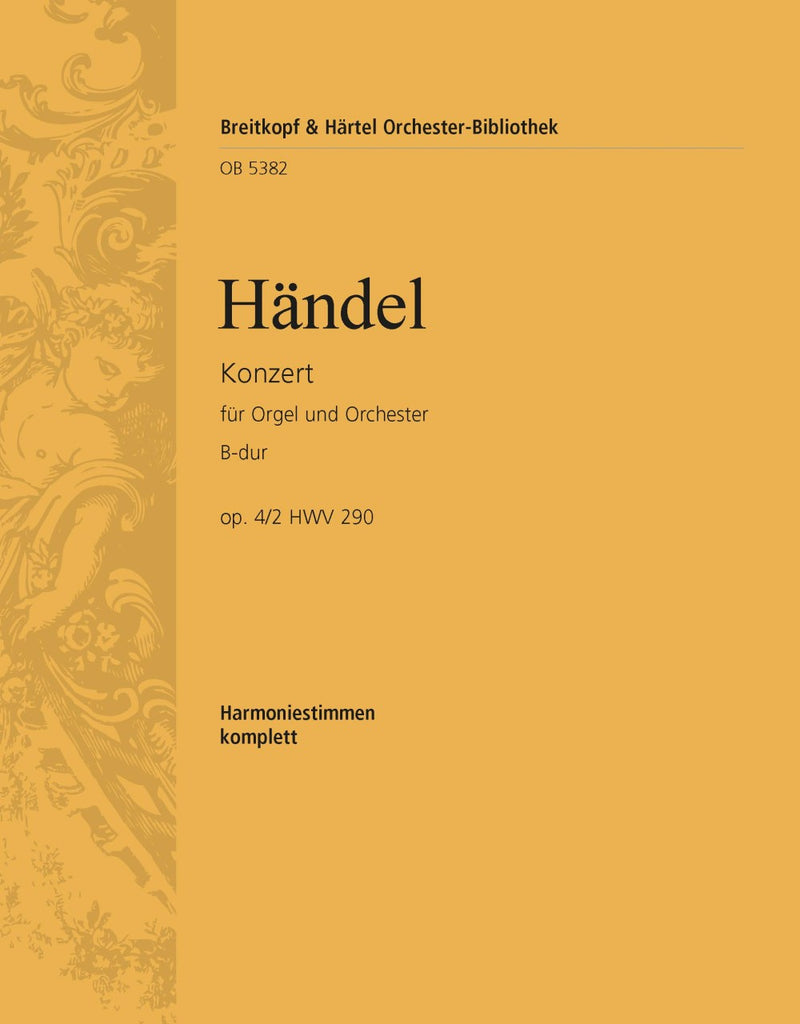 Organ Concerto (No. 2) in Bb major Op. 4/2 HWV 290 [wind parts]
