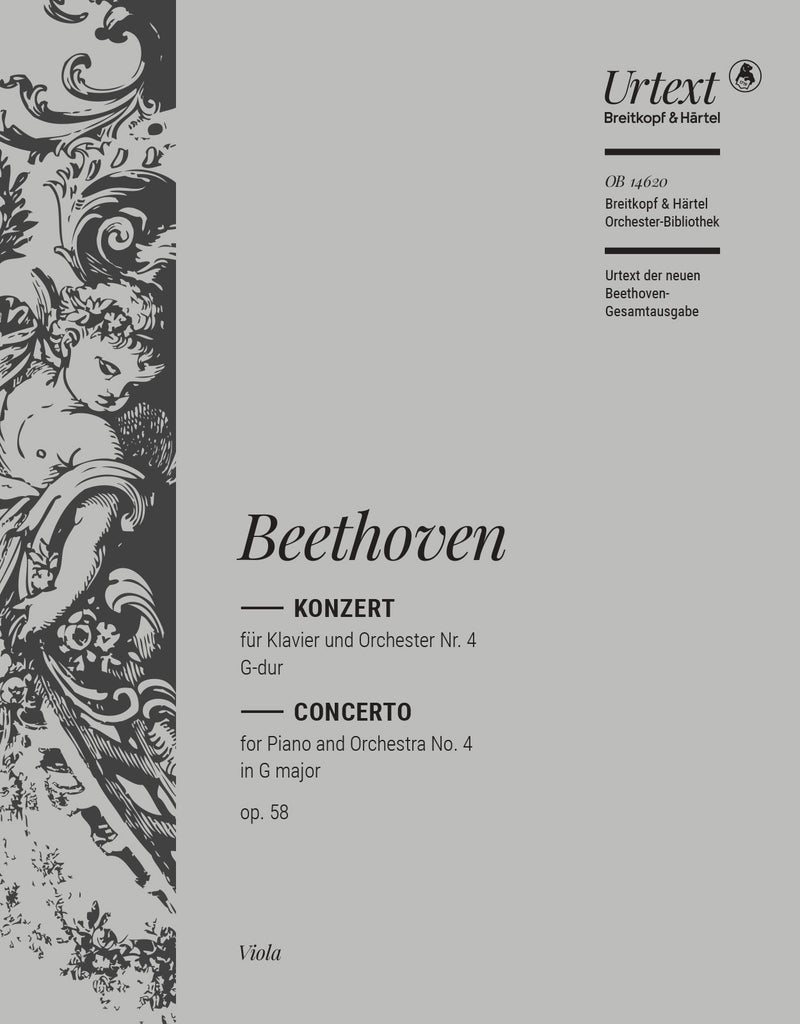 Piano Concerto No. 4 in G major Op. 58 [viola part]