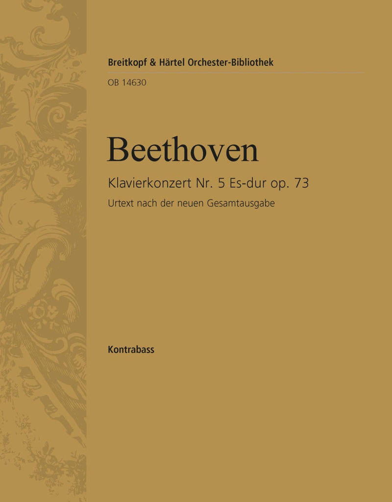 Piano Concerto No. 5 in Eb major Op. 73 [double bass part]