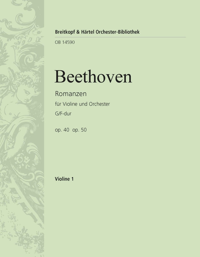 Romanzen für Violine und Orchestra, op. 40・op. 50 [violin 1 part]