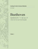 Symphony No. 1 in C major Op. 21 (Raab校訂） [violin 1 part]