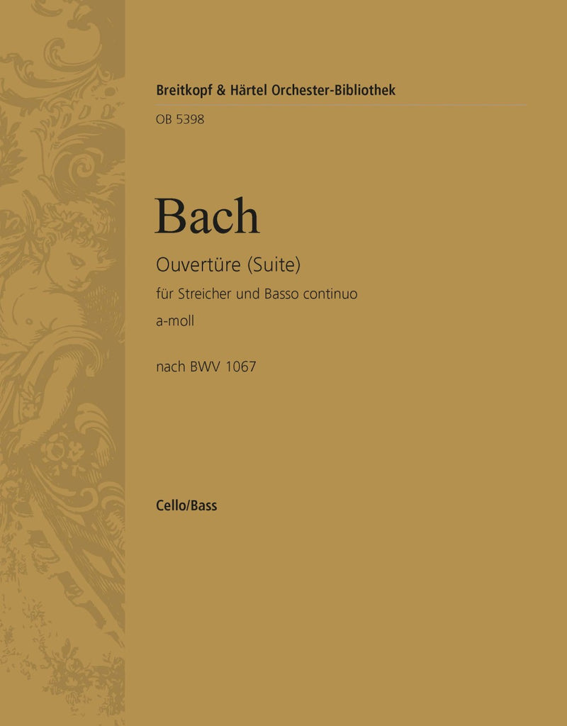 Overture (Suite) No. 2 in A minor based on BWV 1067 [double bass part]