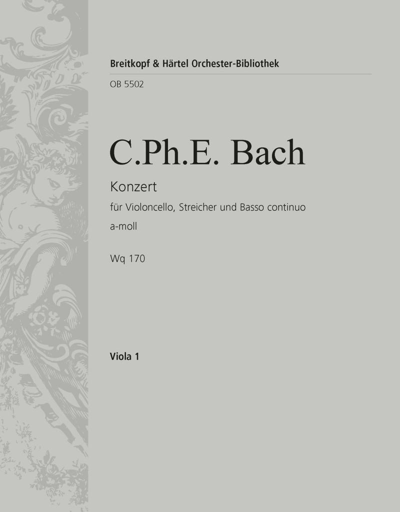 Violoncello Concerto in A minor Wq 170 [viola part]