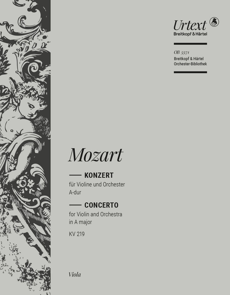 Violin Concerto [No. 5] in A major K. 219 [viola part]